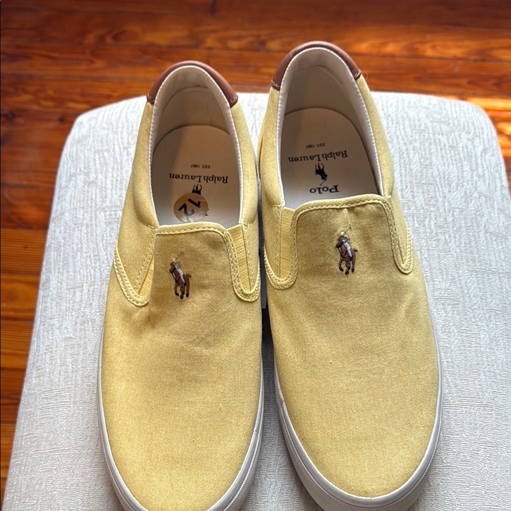Polo by Ralph Lauren Yellow Loafers Slip-On Comfort